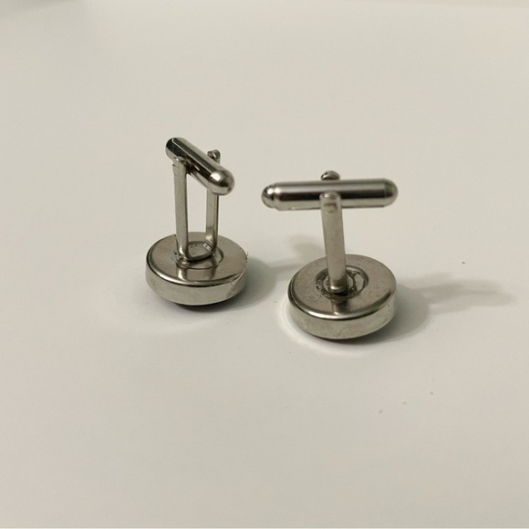 Vintage Lot of 7 Cufflinks Fabric Assorted Colours - Picture 11 of 16